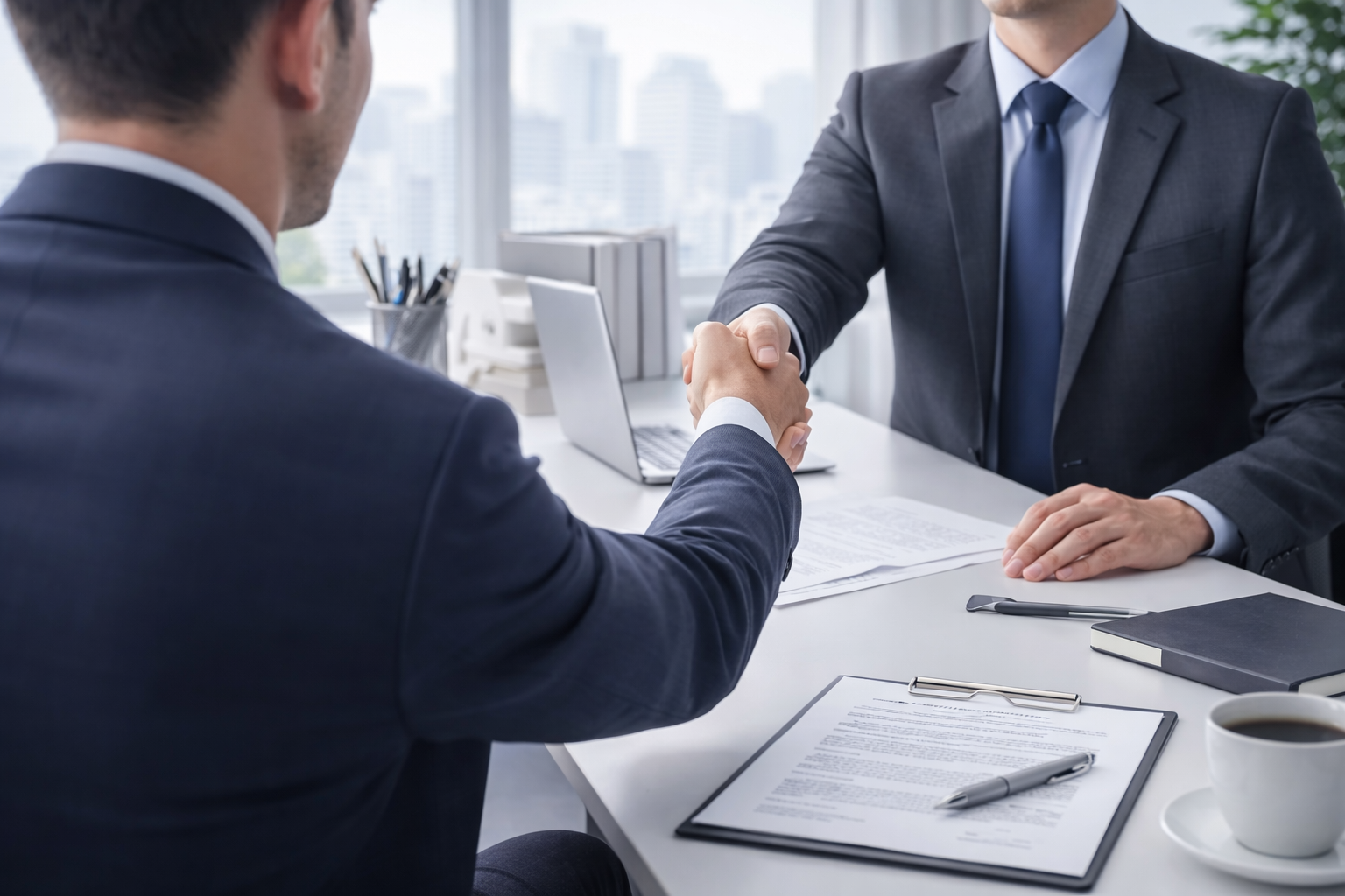 Profissionais em reunião